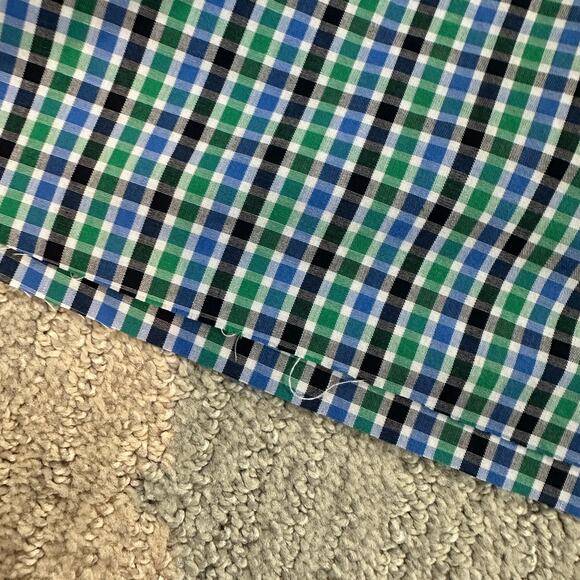 Blue/Green Y2K Surf Cropped Button Up - Picture 4 of 6